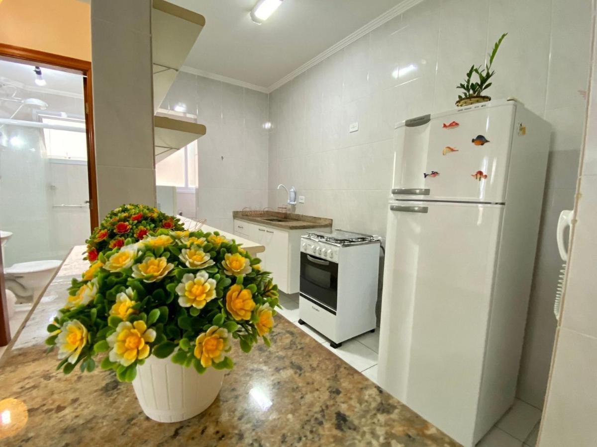 G086 - Apto Vista Mar Na Quadra Da Feirinha Da Guilhermina Praia Grande  Kültér fotó